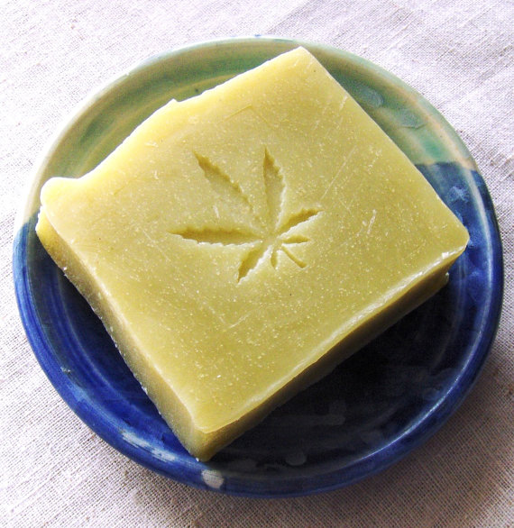 Hemp Oil Soap with Organic Cocoa Butter, Lavender, Patchouli and Peppermint essential oils - Vegan Soap