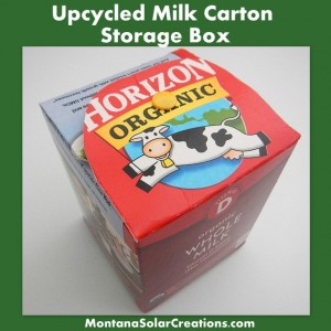 Upcycled Milk Carton Storage Box Tutorial Upcycled Milk Carton Storage Box Tutorial