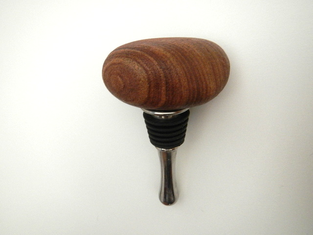 wine stopper made from a Montana River Rock